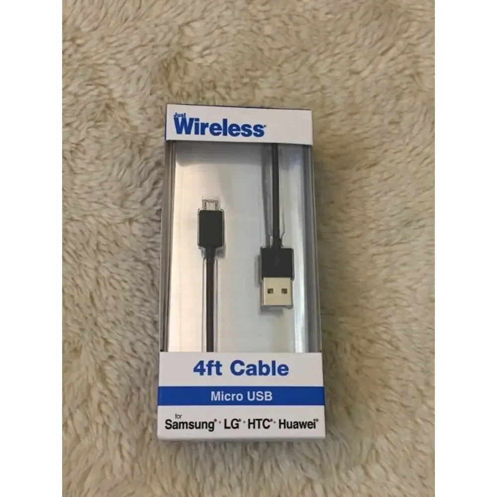 Just Wireless 4ft TPU Micro USB to USB-A Cable - Black